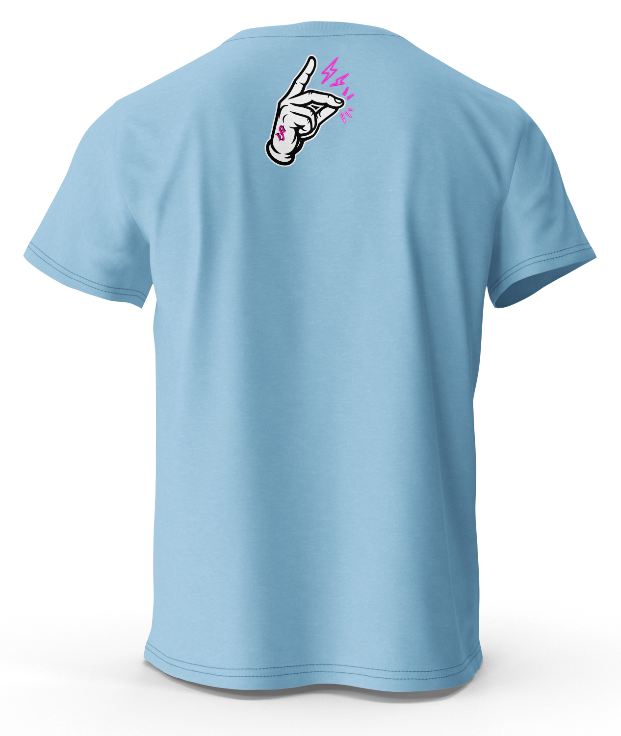 Snap Shawty Signature sea blue Tee - pink Logo Edition