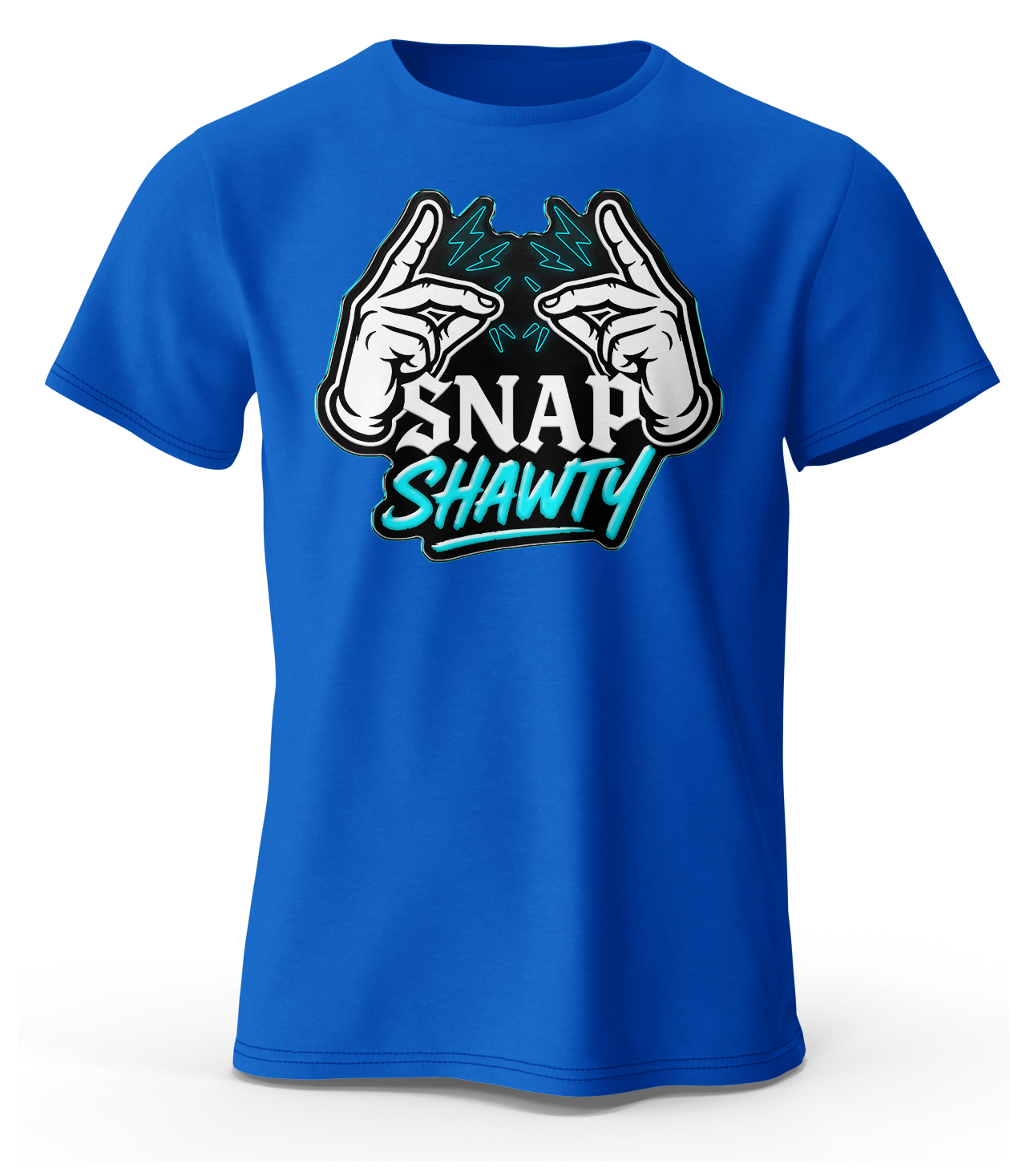 Snap Shawty Signature blue Tee - sea blue Logo Edition