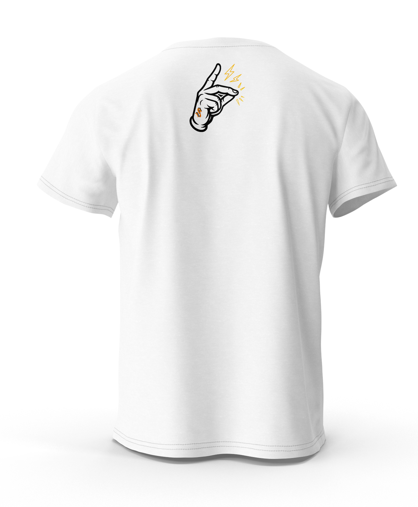 Snap Shawty Signature white Tee - Orange Logo Edition